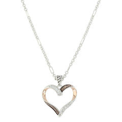Montana Silversmiths Rose Gold Heart Necklace