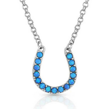 Montana Silversmiths Opal Horseshoe Necklace