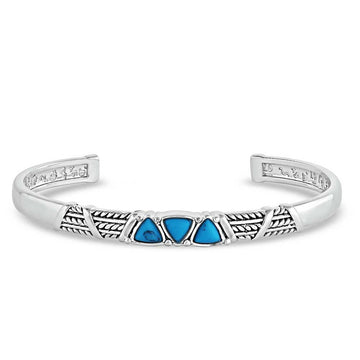 Montana Silversmiths Trilogy Turquoise Bracelet